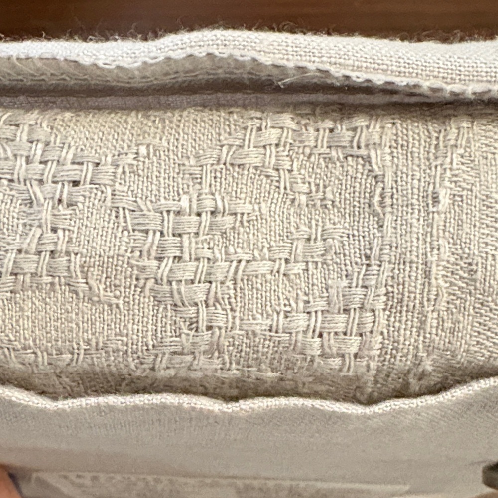 1 Wamsutta Vintage Textured Jacquard Sham Standard Natural Fabric Cotton Linen - Picture 3 of 4